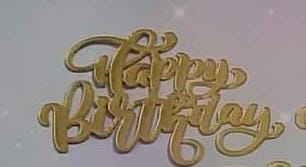 Happy Birthday Acrylic Tag