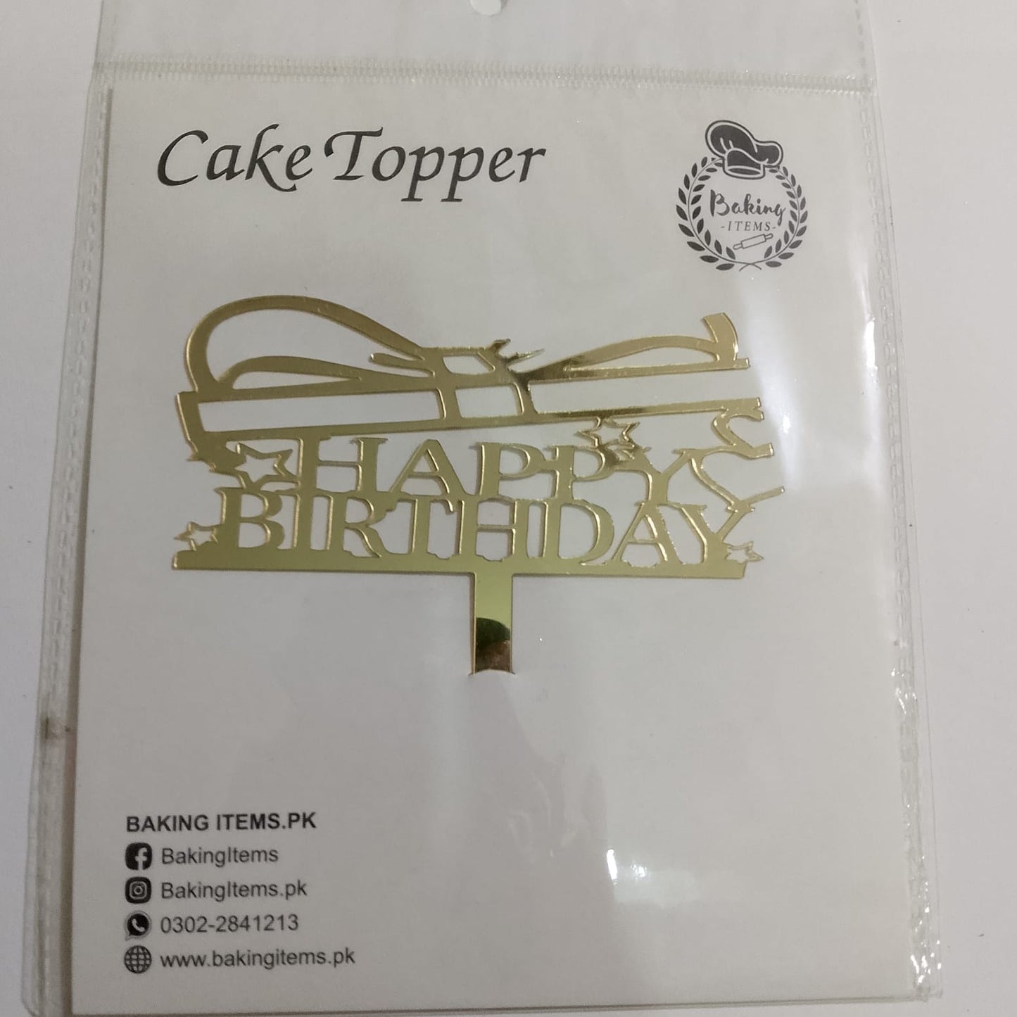 Happy Birthday Acrylic Topper