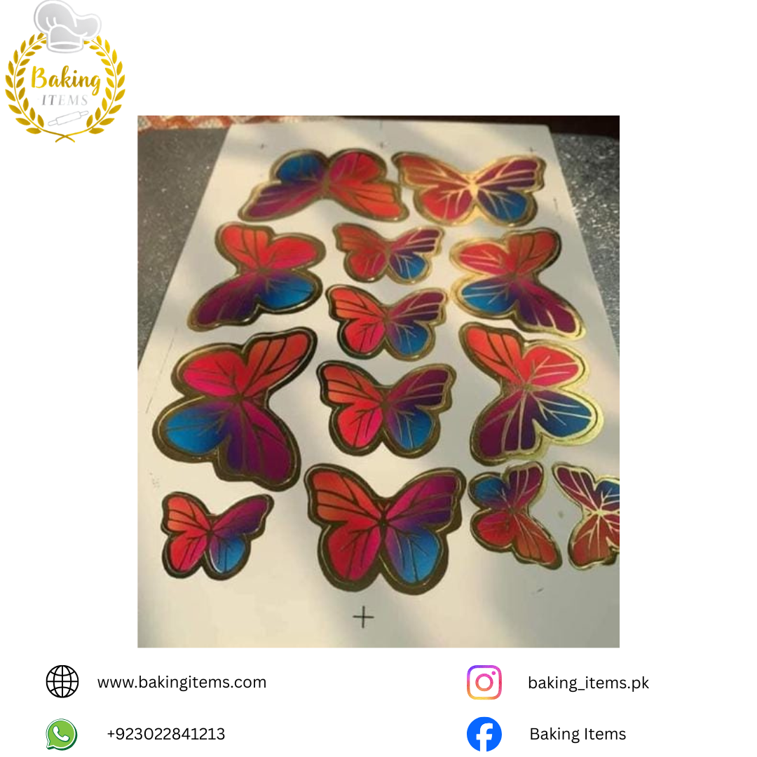 13 Pcs Multi Butterfly β Cake Decoration