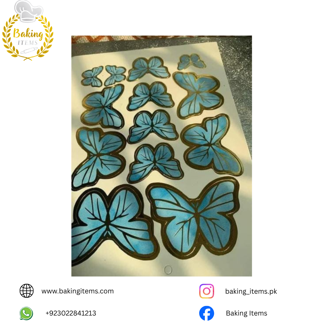 13 Pcs Blue Butterfly β Cake Decoration