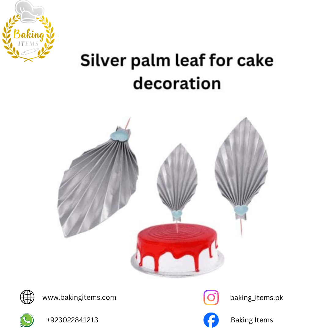 Silver Palm Leaf β Cake Decoration