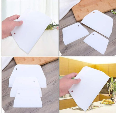 3 Pcs Plastic Scrapers Set