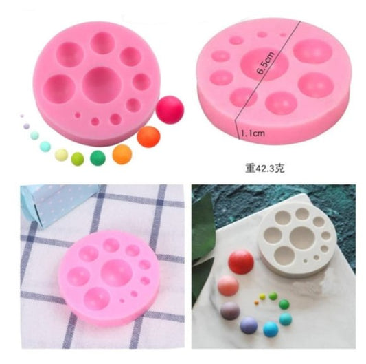 8 Cavity Round Silicone Mold