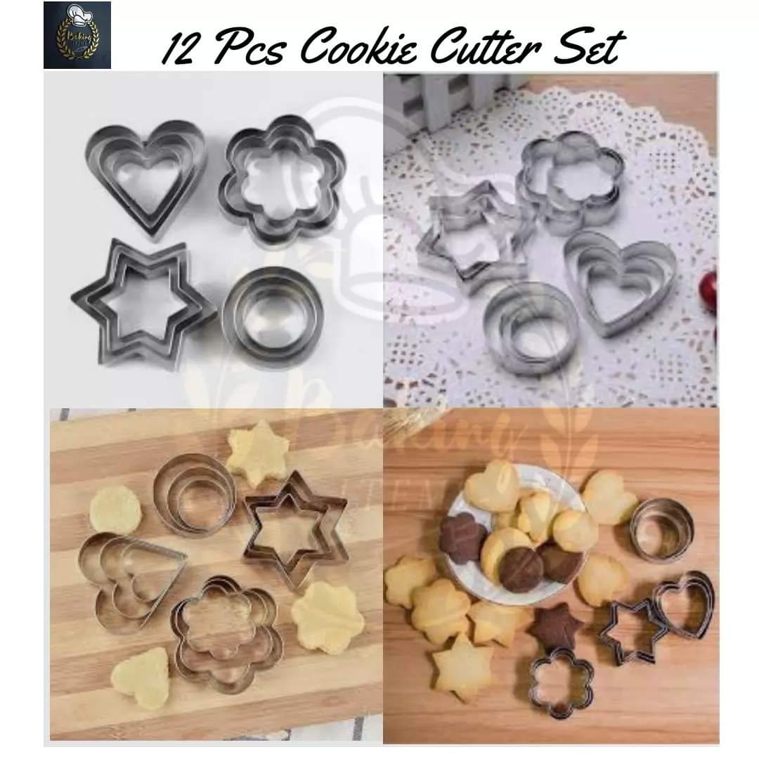 12 Pcs Steel Cookie Cutter