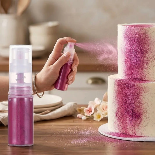 Pink Glitter Spray Bottle – Decorative Glitter Spray Bottle for Cakes & Crafts