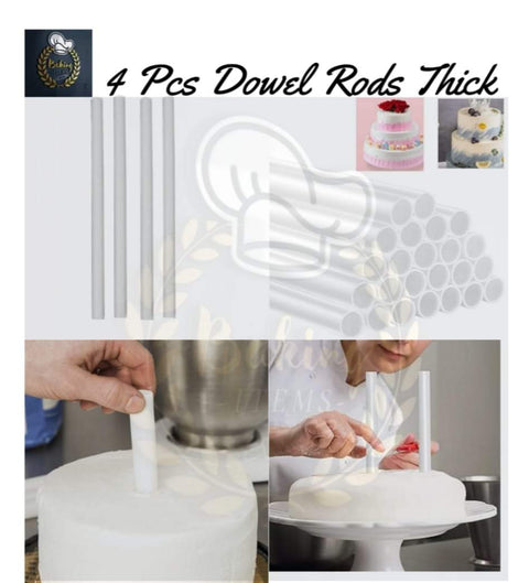 4 Pcs Dowel Rods Thick