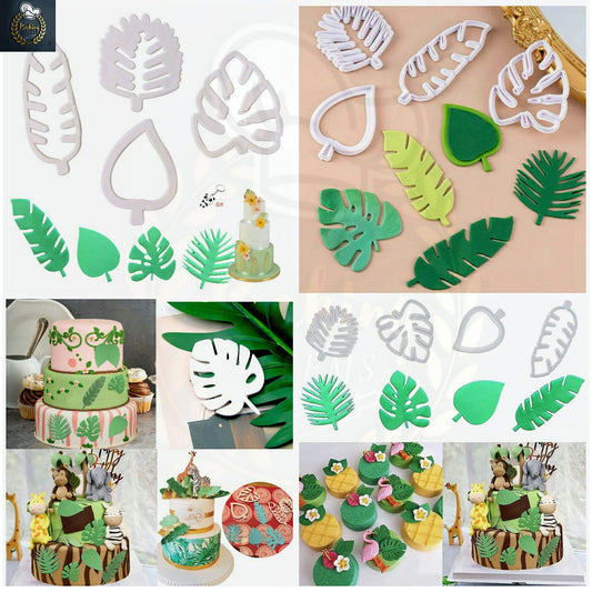 4 Pcs Tropical Leaf Cutter