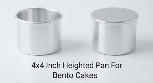 4x4 Inch Tall Bento Cake Pan | Mini Square Cake Baking Pan for Bento & Small Cakes