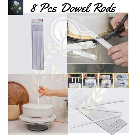 8 Pcs Dowel Rods