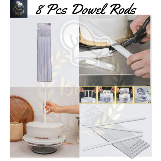 8 Pcs Dowel Rods