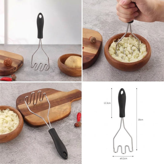 Potato Masher for Kitchen & Baking | Stainless Steel Potato & Vegetable Masher