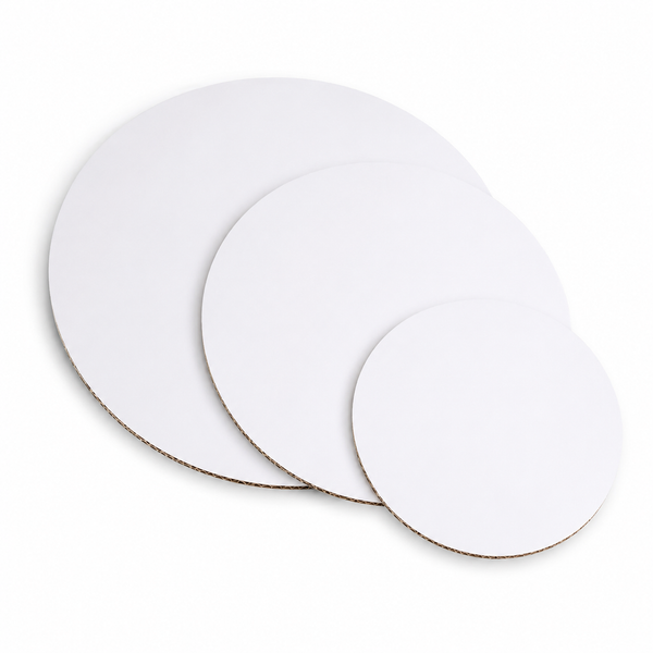 10 Inch Round White Cake Base Board – Premium Heavy Duty Cake Drum for Cake Display & Decoration