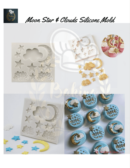 Moon Star & Clouds Silicone Mold