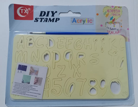 Alphabet & Numbers DIY Stamp