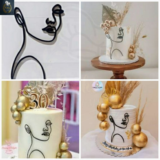 Black Lady Face Topper