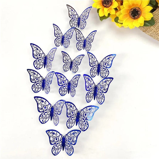 Blue Butterfly Pack Of 12 Pcs