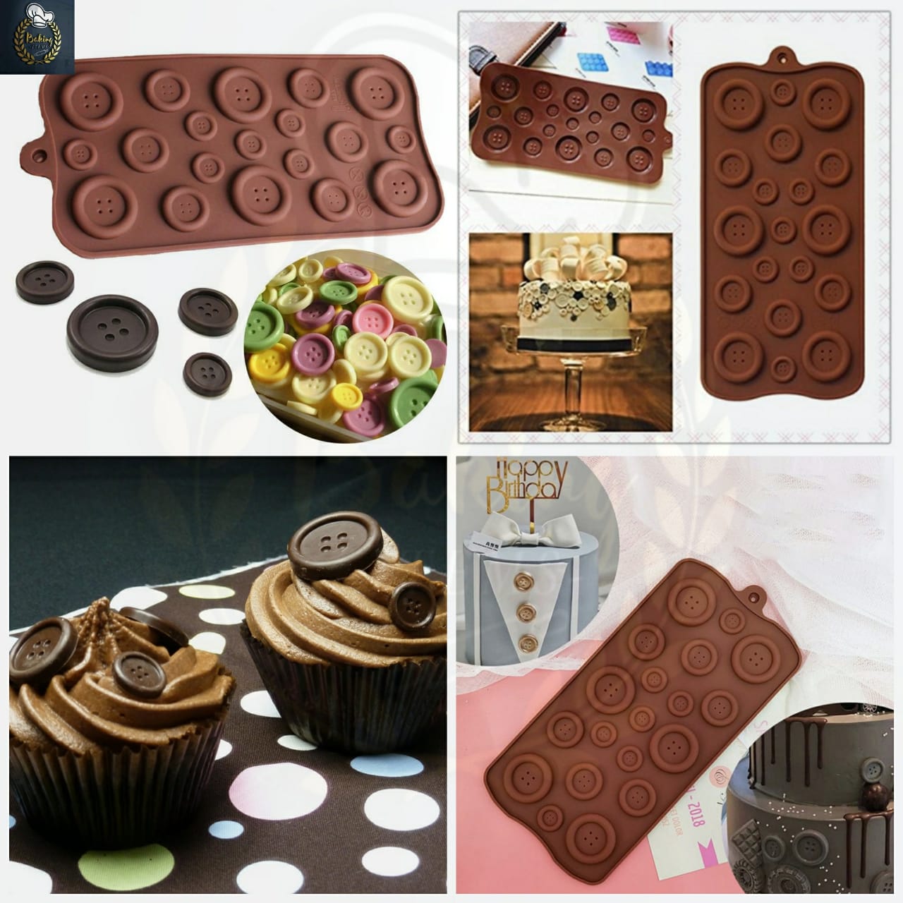 Button Chocolate Mold