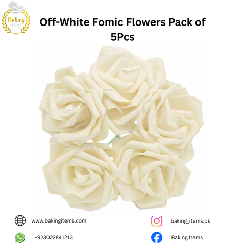 Off-White Fomic Flowers – Pack of 5