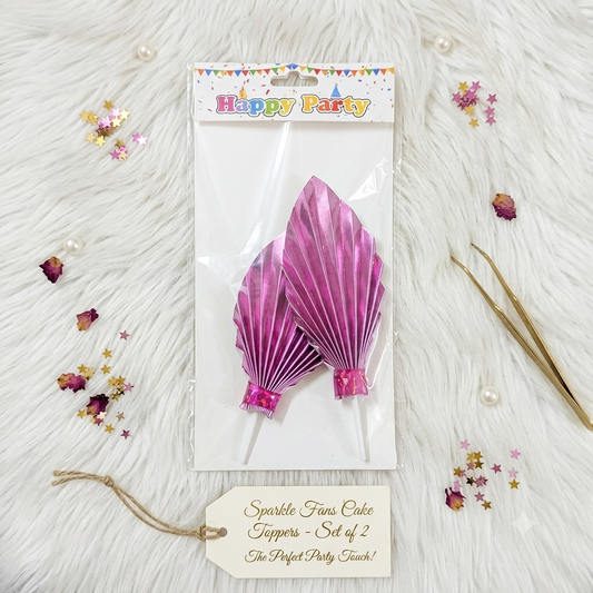 Pink Palm Leaf Cake Decoration | Artificial Tropical Leaf for Cakes & Dessert Styling