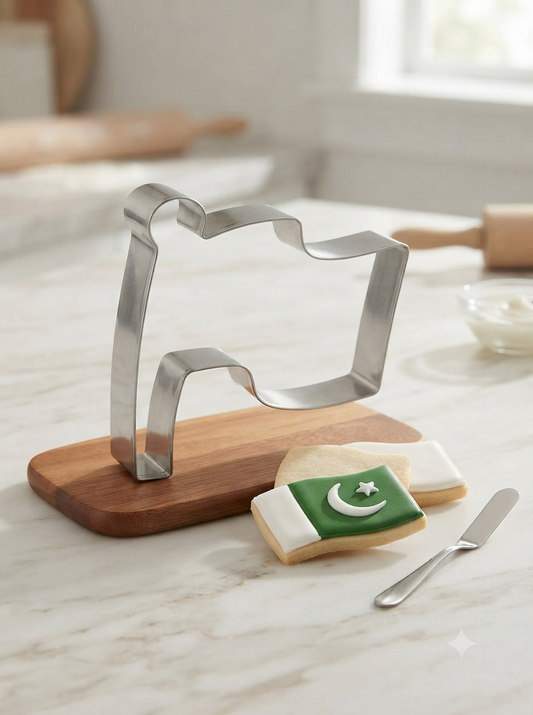 Pakistan Flag Cutter – Fondant & Cake Decoration Cutter for 14 August Celebrations