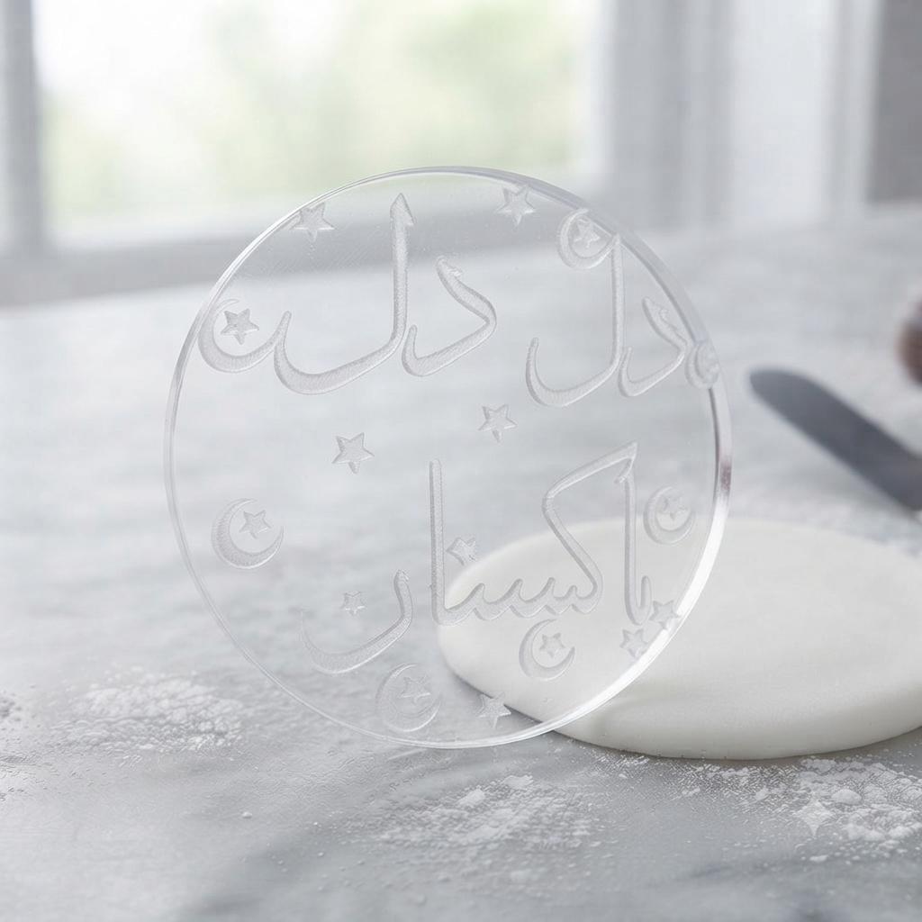 Dil Dil Pakistan Cake Stamp – 14 August Fondant & Cake Decoration Embosser Tool
