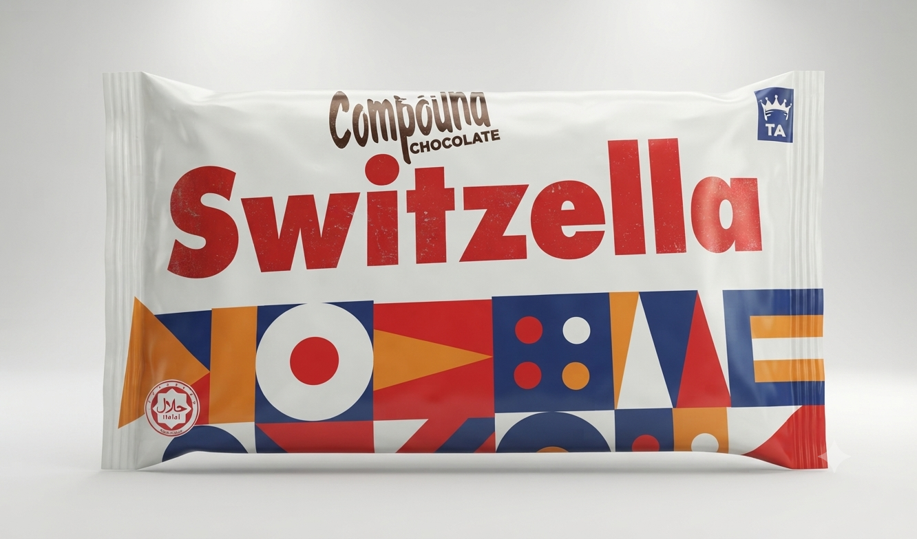 Switzella White Chocolate Slab 2kg | Baking Chocolate for Cakes, Ganache & Desserts