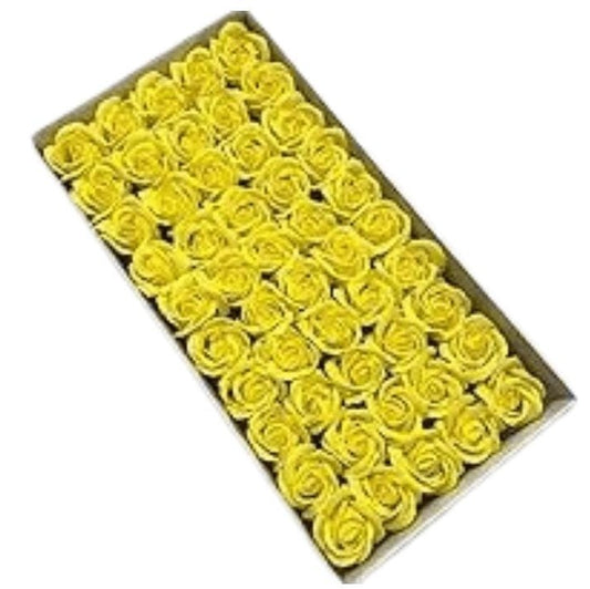 Yellow Artificial Soap Flower  (1 Piece)