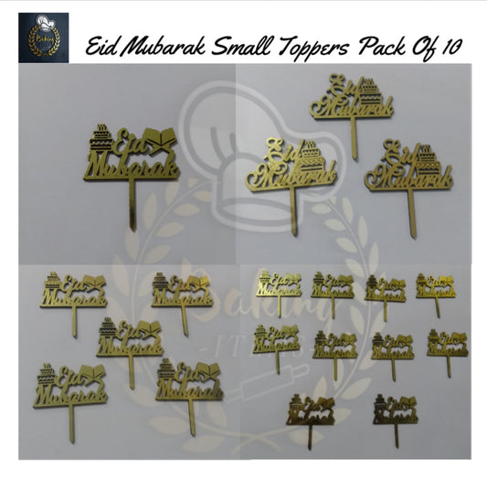 Eid Mubarak Small Toppers Design 3