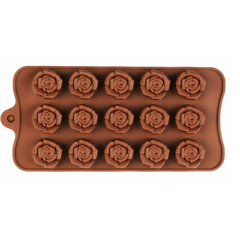 15 Cavity Rose Chocolate Mold