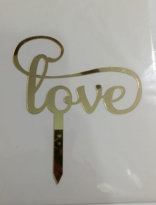 Love Acrylic Topper
