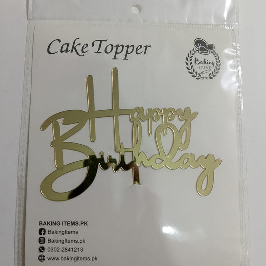 Happy Birthday Acrylic Topper