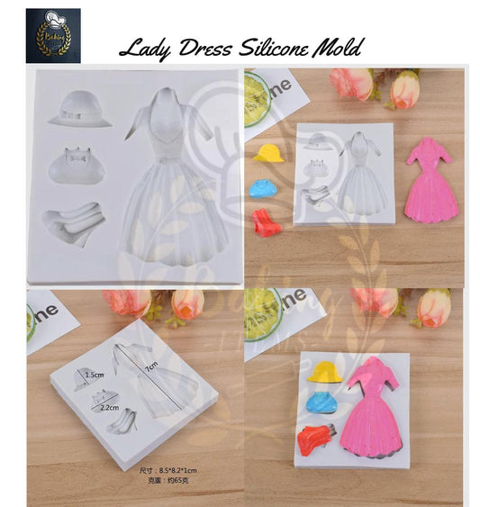 Lady Dress Silicone Mold