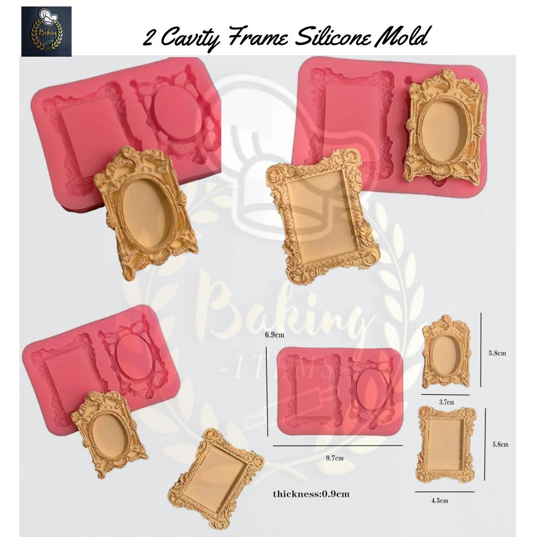 2 Cavity Frame Silicone Mold