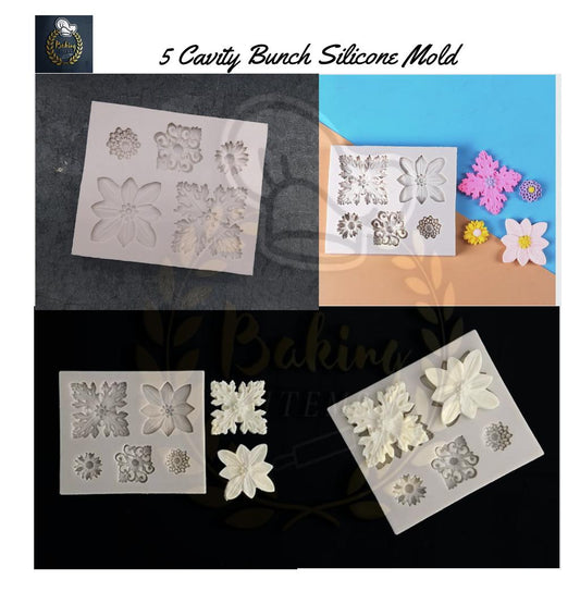 5 Cavity Bunch Silicone Mold