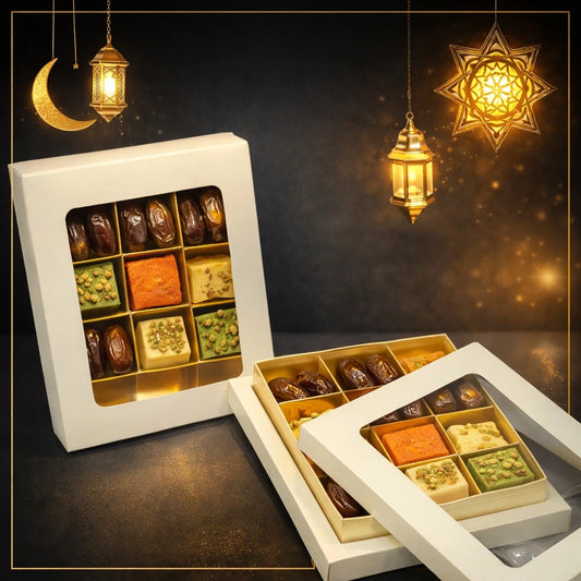 12 Cavity White Window Date Box