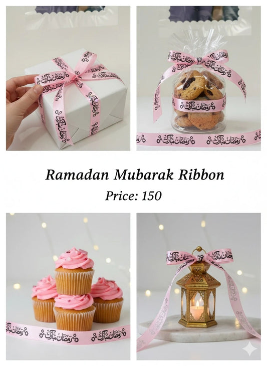 Ramadan Mubarak Pink Ribbon