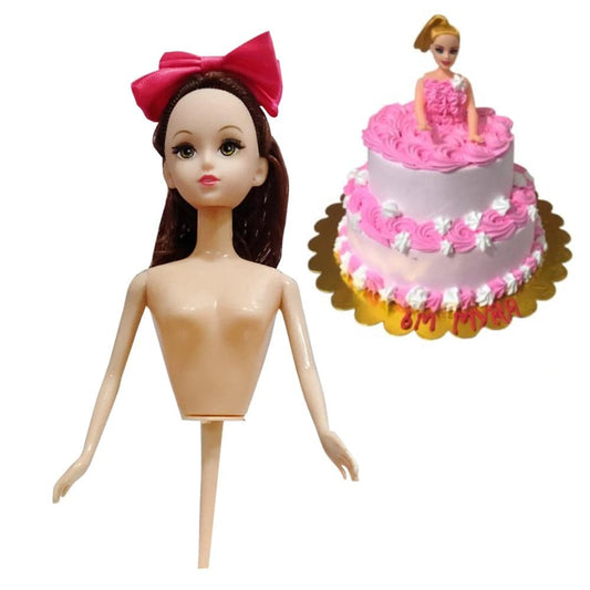 Cake Doll Topper | Princess Doll for Birthday & Celebration Cakes