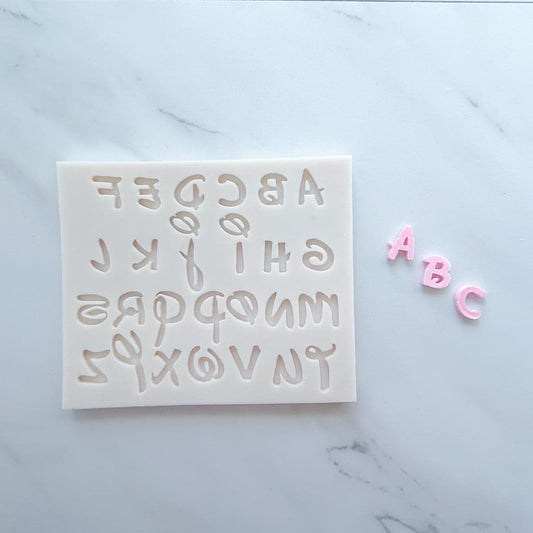Alphabet Silicone Mold | Fondant & Chocolate Letter Cake Decorating Mold