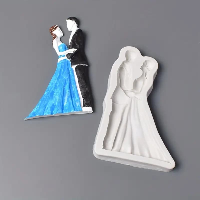 Couple Silicone Mold | Romantic Fondant & Chocolate Cake Decorating Mold