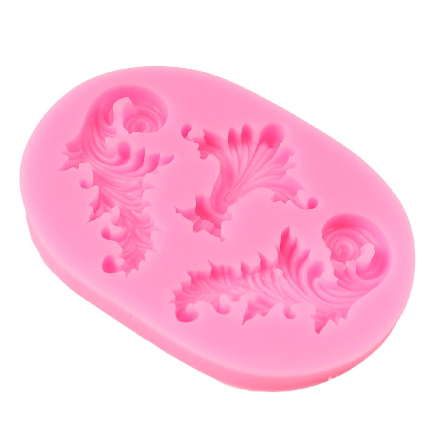 3 Cavity Border Silicone Mold | Fondant & Chocolate Cake Edge Decorating Mold