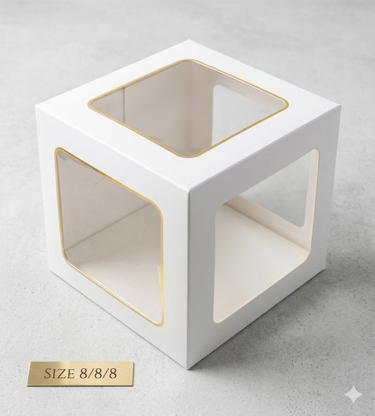 8x8x8 Inch White Cake Box
