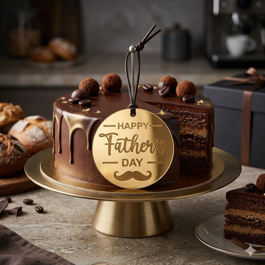 Happy Father’s Day Cake Disk – Cake Topper Decoration Disc
