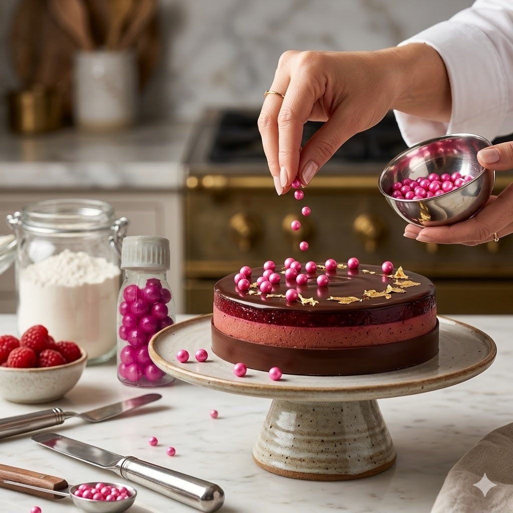 Big Pink Pearls Sprinkles 25g Bottle