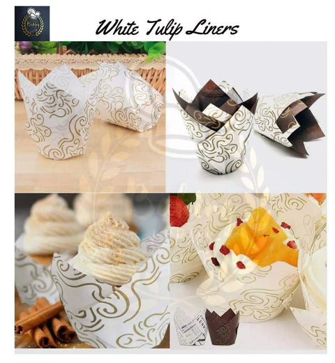 White Tulip Liners Pack Of 50 Pcs