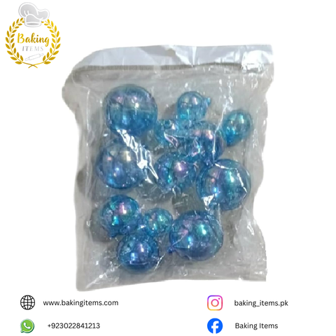 Blue Transparent Faux Balls