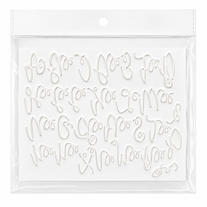 Cursive Alphabet Silicone Molds – 2 PCS Set | Food Grade Letter Molds for Fondant, Chocolate & Resin
