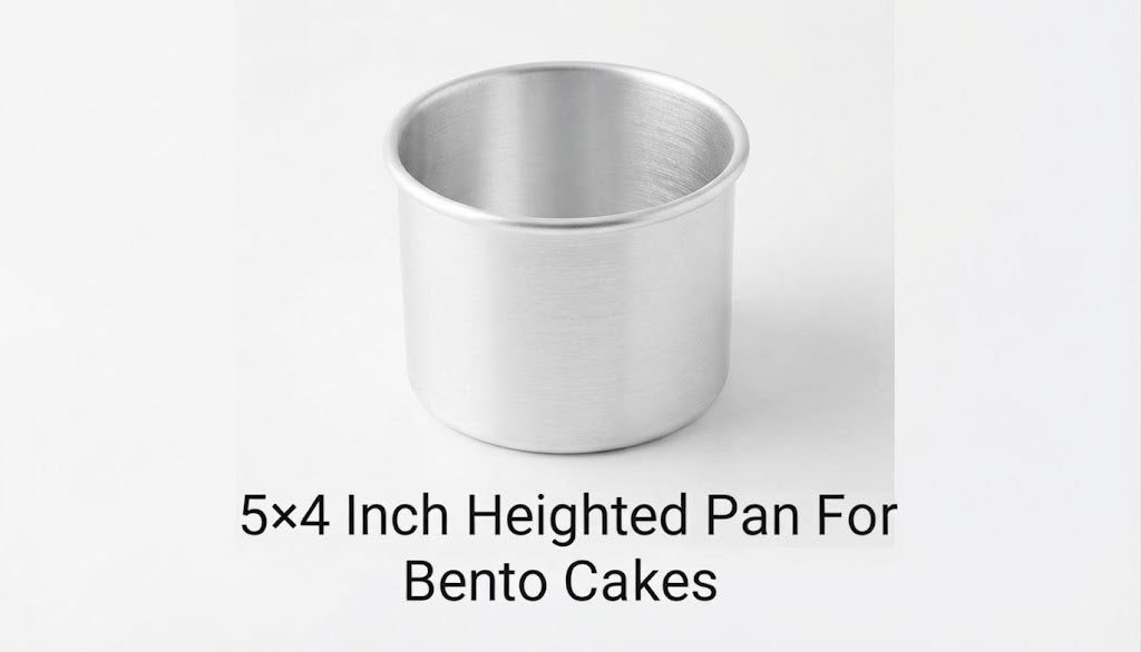 5x4 Inch Heighted Bento Cake Pan | Tall Mini Square Cake Baking Pan for Bento & Layered Cakes