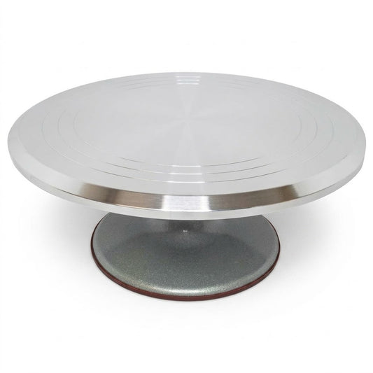 Steel Cake Turntable – Premium Stainless Steel Rotating Cake Decorating Stand