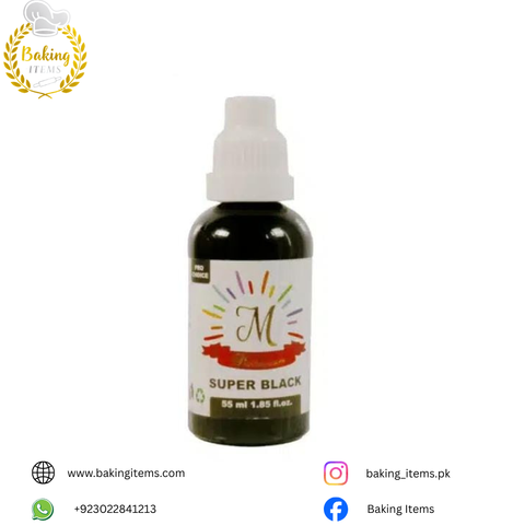 Millennium Liquid Food Color – Super Black