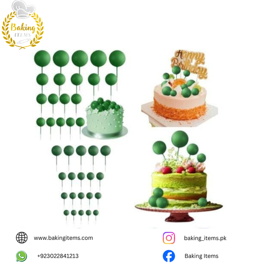 Green Faux Balls